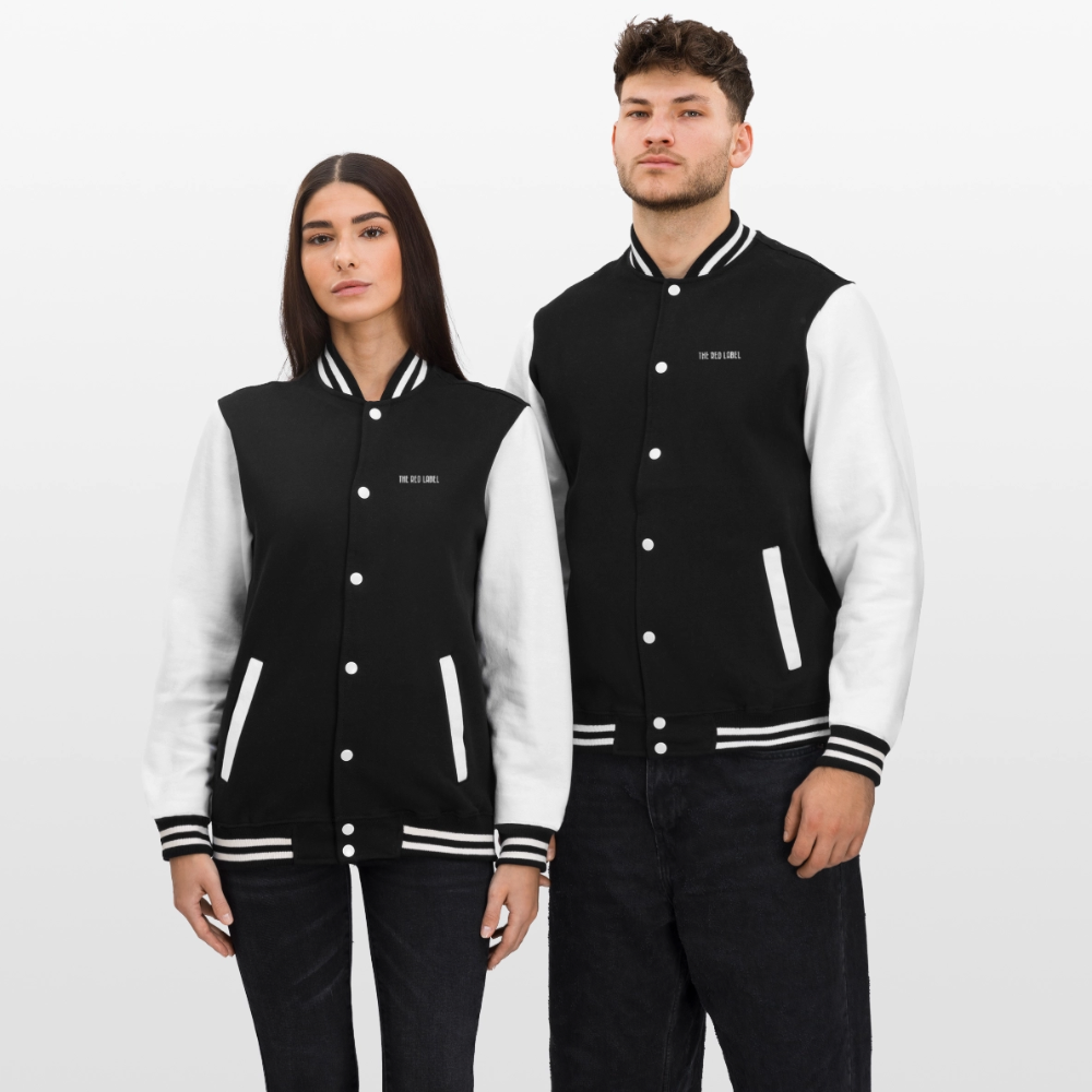 #theredlabel HOWDY College-Sweatjacke - Schwarz/Weiß