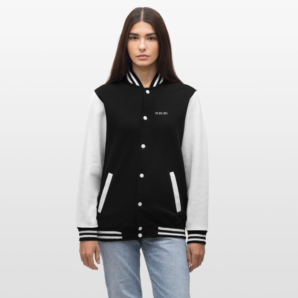 #theredlabel HOWDY College-Sweatjacke - Schwarz/Weiß