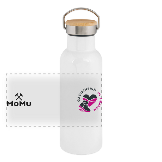 Gasteinerin im Herzen Thermosflasche MoMu - Weiß