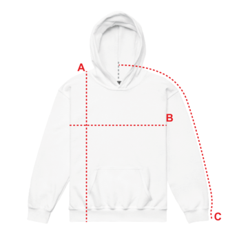 MIGHTY M Softball Hoodie für Jugendliche Heavy-Blend LOGO