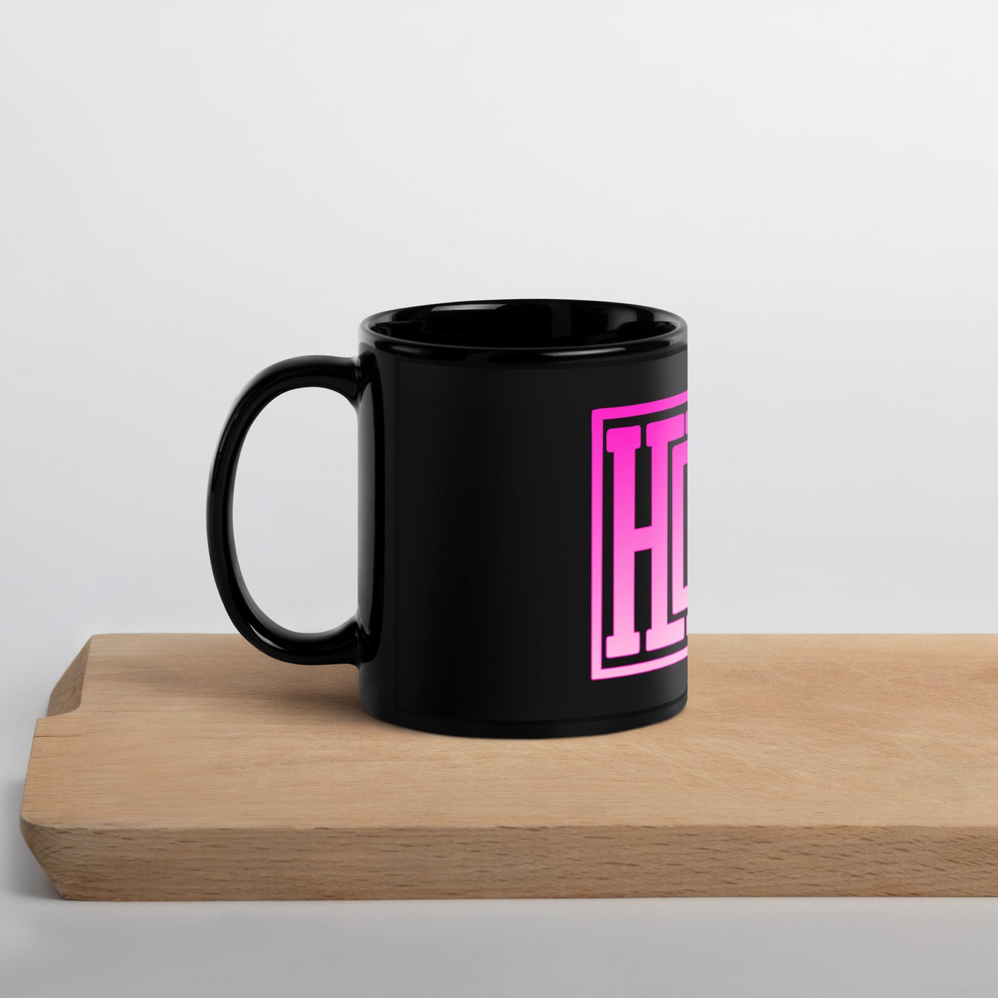 #theredlabel HOWDY PE schwarze Tasse