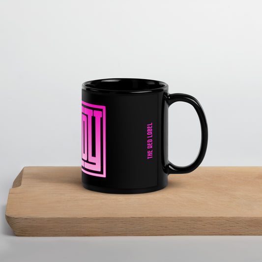 #theredlabel HOWDY PE schwarze Tasse