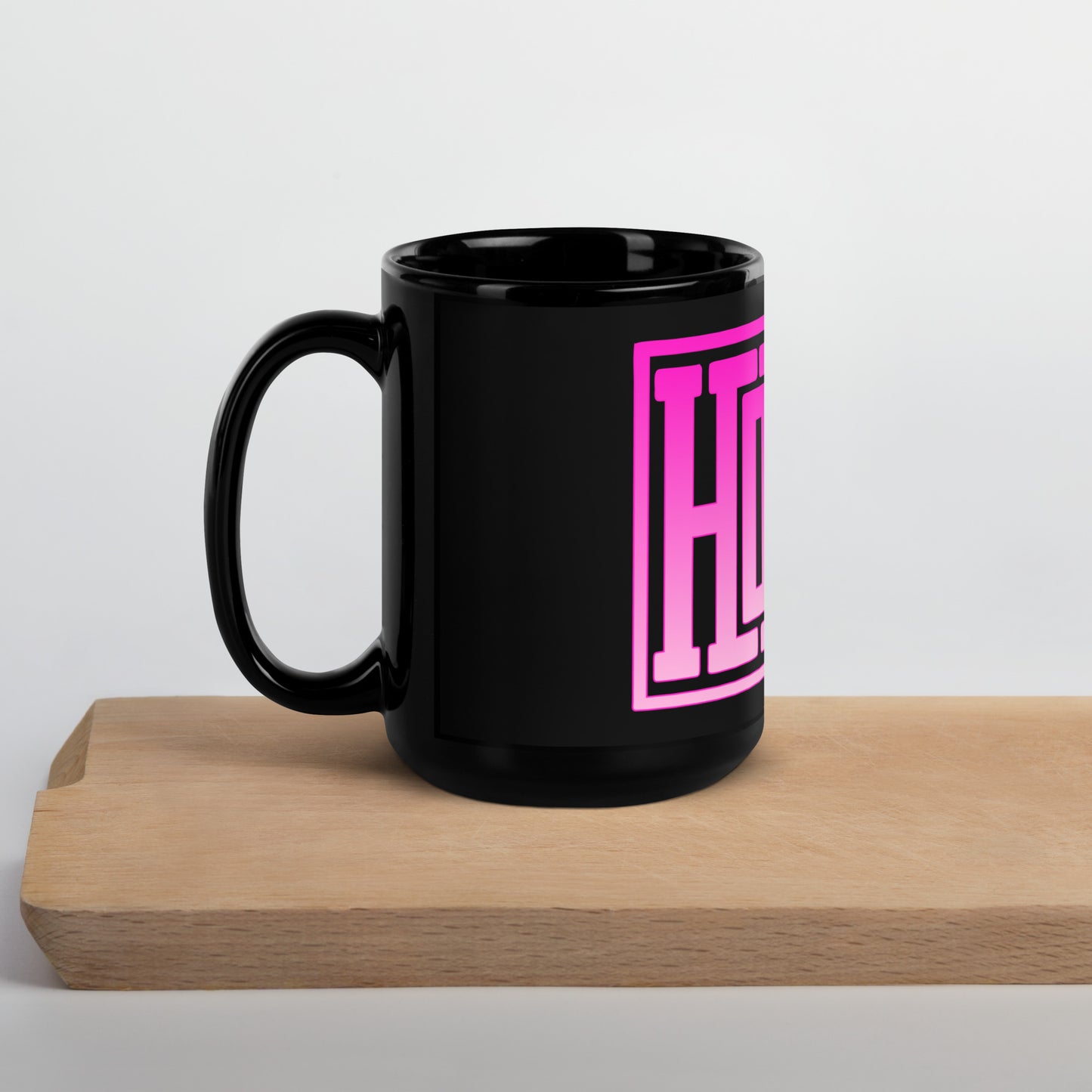 #theredlabel HOWDY PE schwarze Tasse