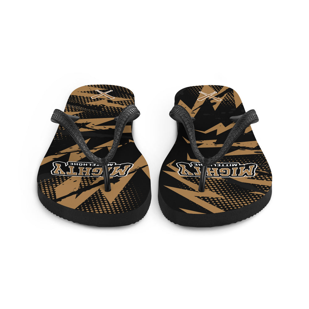 MIGHTY M Softball Flip-Flops LOGO