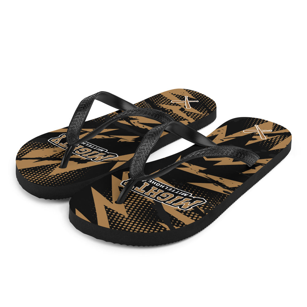 MIGHTY M Softball Flip-Flops LOGO