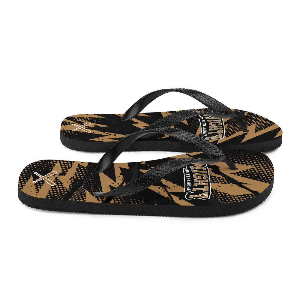 MIGHTY M Softball Flip-Flops LOGO