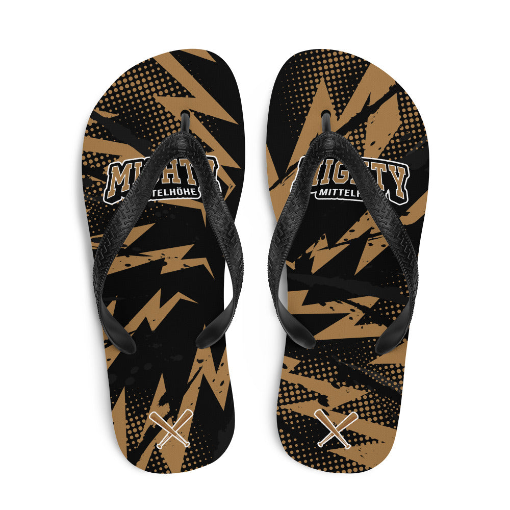 MIGHTY M Softball Flip-Flops LOGO