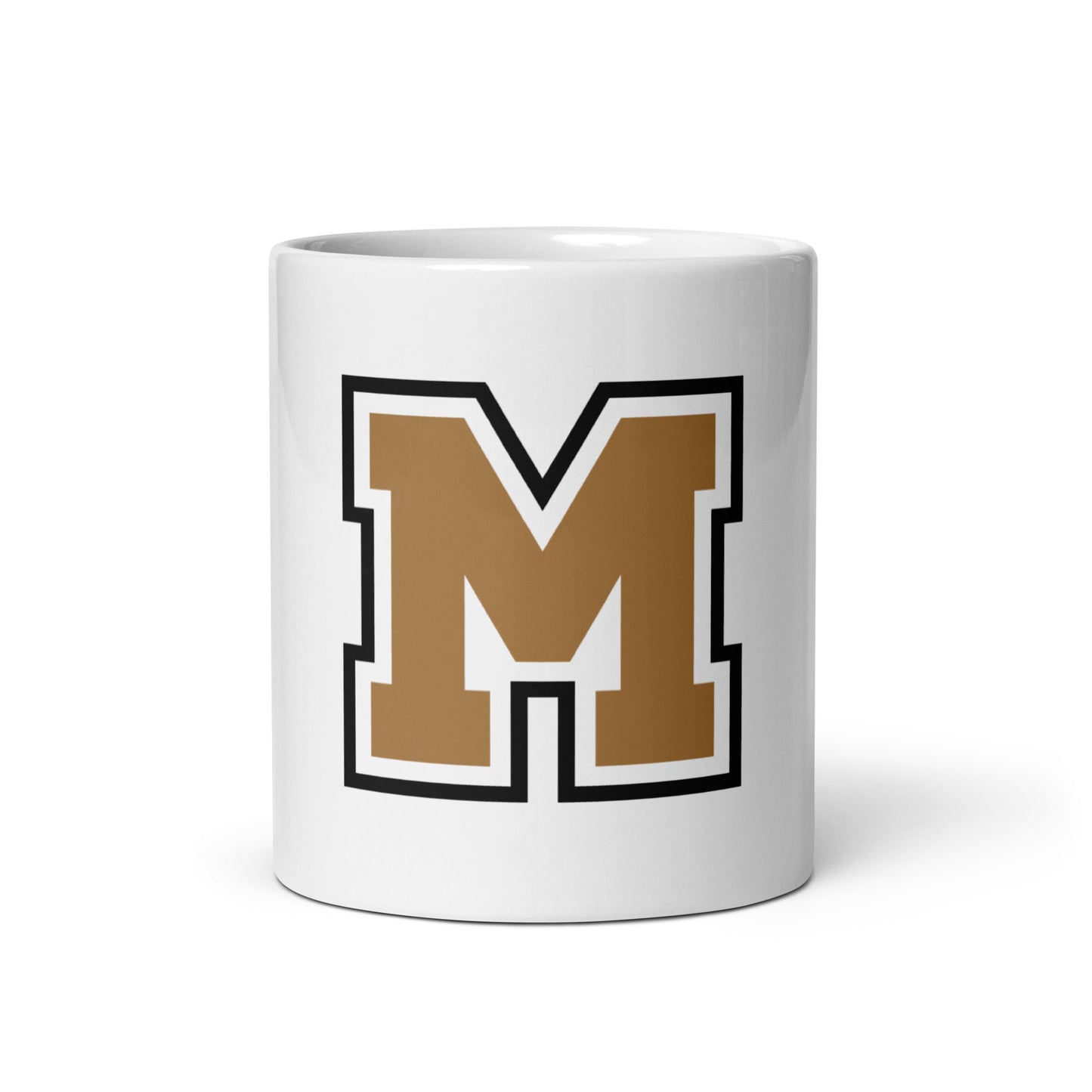 MIGHTY M Softball weiße Tasse BIG M