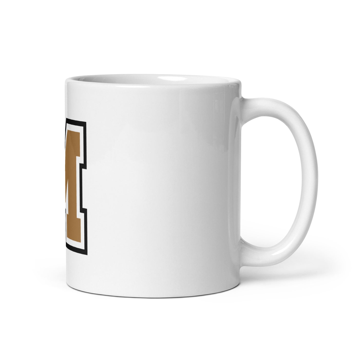 MIGHTY M Softball weiße Tasse BIG M