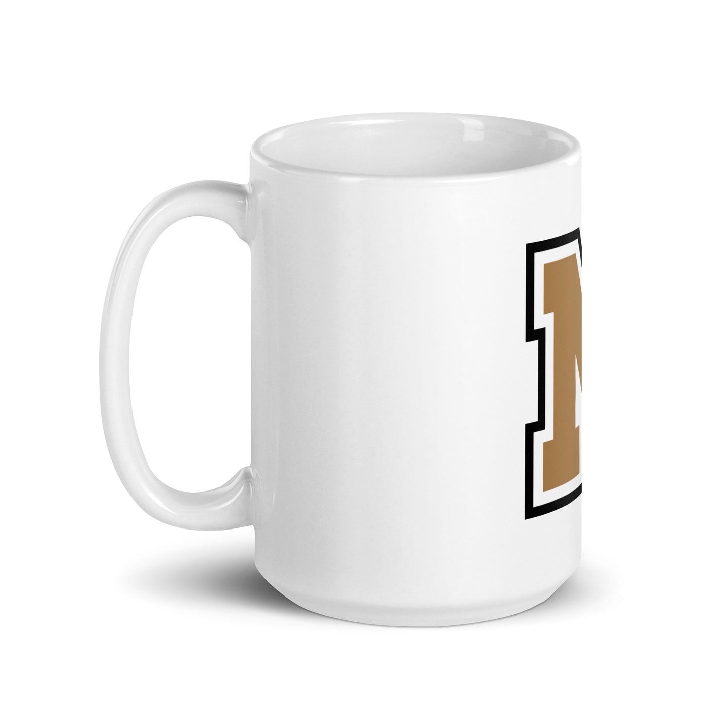 MIGHTY M Softball weiße Tasse BIG M
