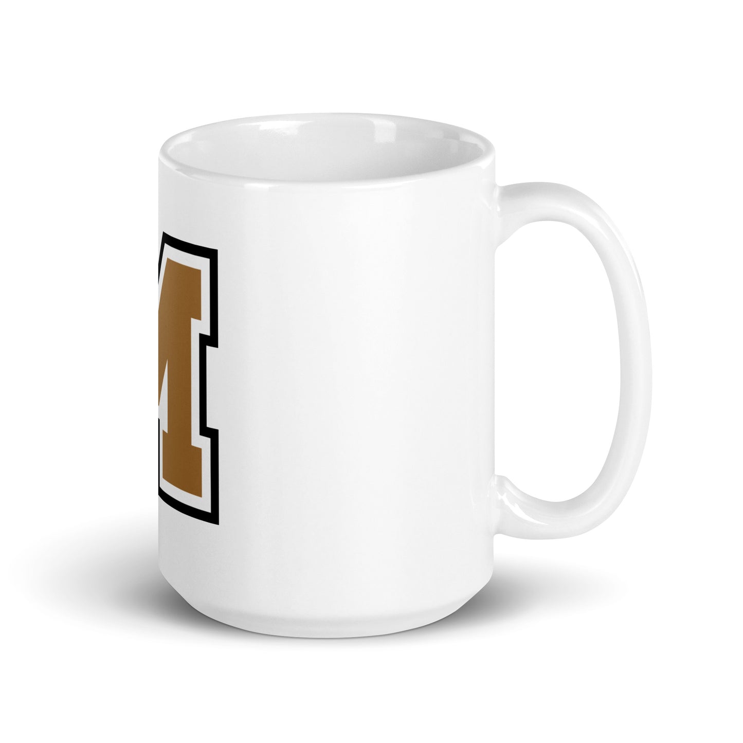 MIGHTY M Softball weiße Tasse BIG M