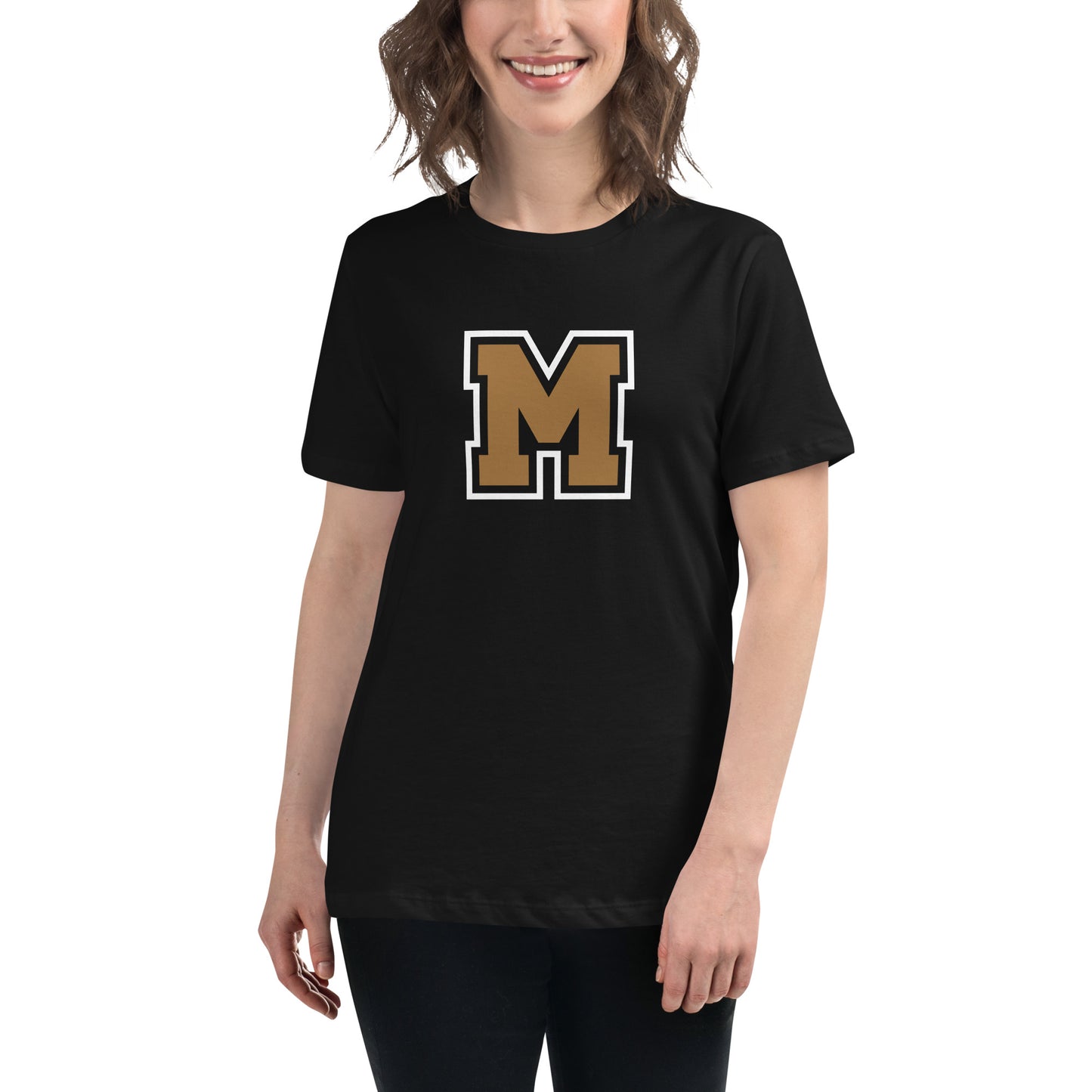 MIGHTY M Softball lockeres Damen-T-Shirt BIG M