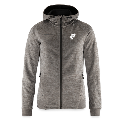 Gasteinerin im Herzen Damen Kapuzenjacke - Dunkelgrau meliert