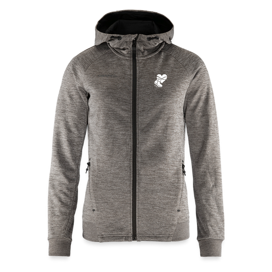 Gasteinerin im Herzen Damen Kapuzenjacke - Dunkelgrau meliert