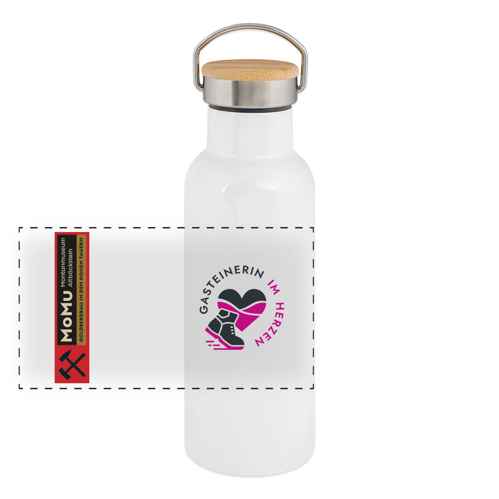 Gasteinerin im Herzen Thermosflasche MoMu - Weiß