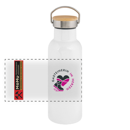 Gasteinerin im Herzen Thermosflasche MoMu - Weiß