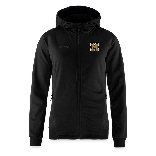 MIGHTY M Softball Varsity Edition Kapuzenjacke Damen - Schwarz