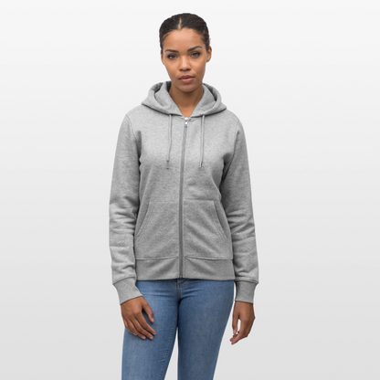 Gasteinerin im Herzen Unisex Bio-Kapuzenjacke - Grau meliert