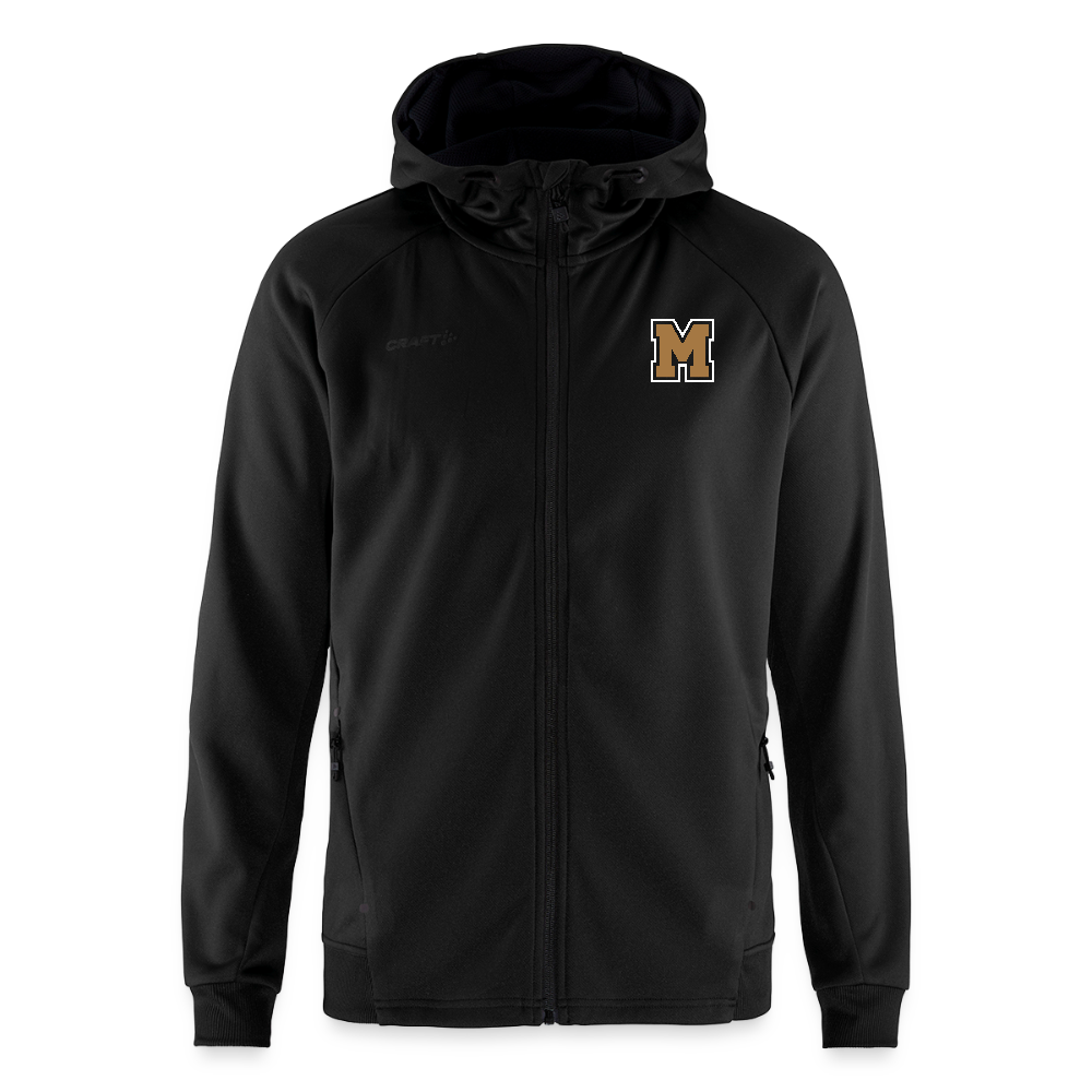 MIGHTY M Softball Varsity Edition Kapuzenjacke - Schwarz