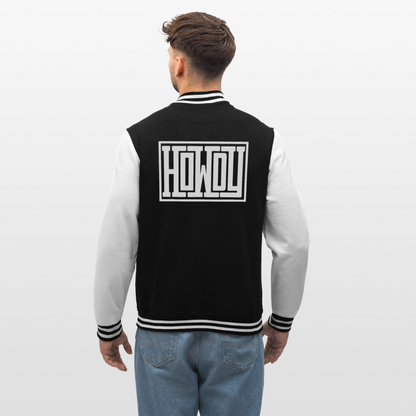 #theredlabel HOWDY College-Sweatjacke - Schwarz/Weiß