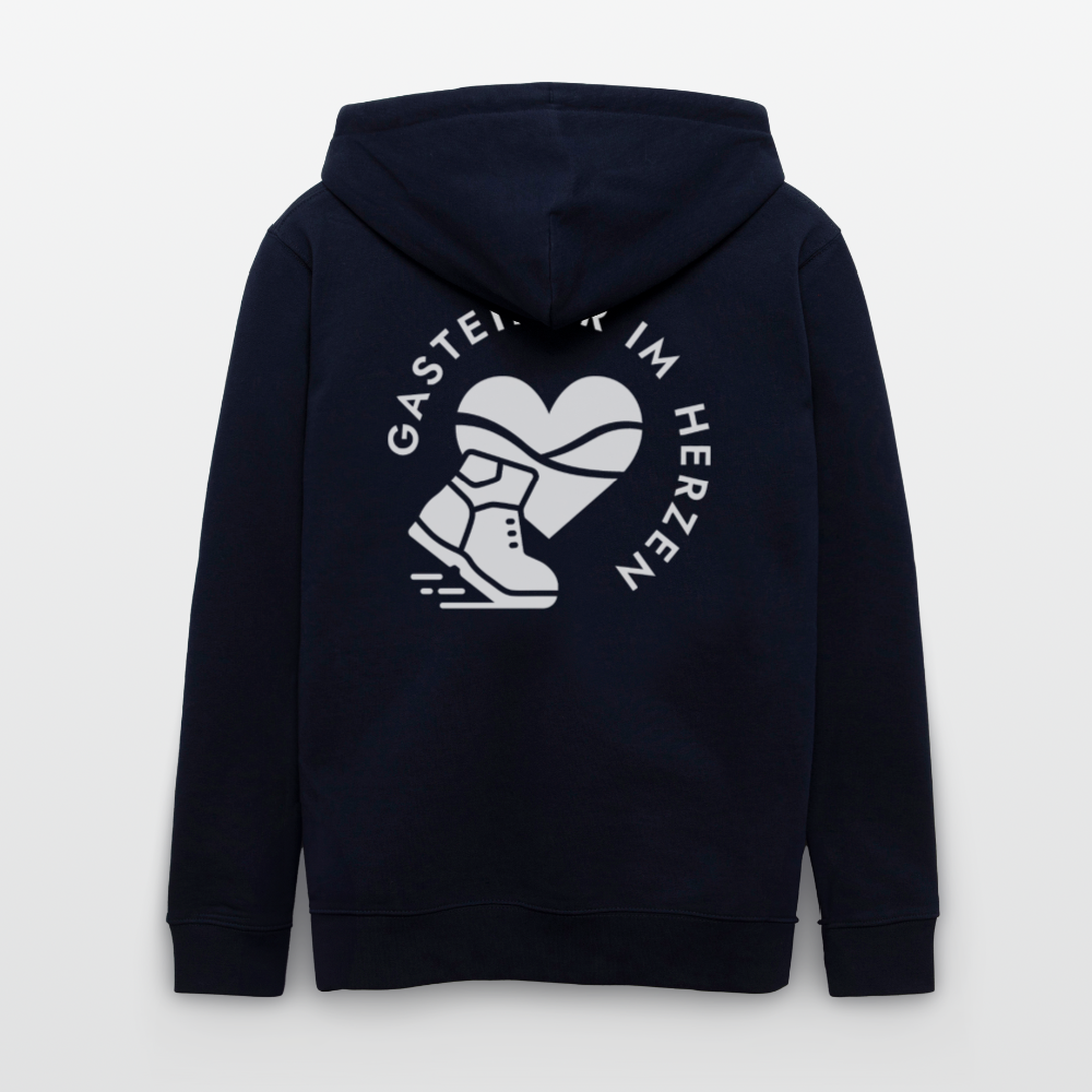 Gasteriner im Herzen Unisex Bio-Kapuzenjacke - Navy