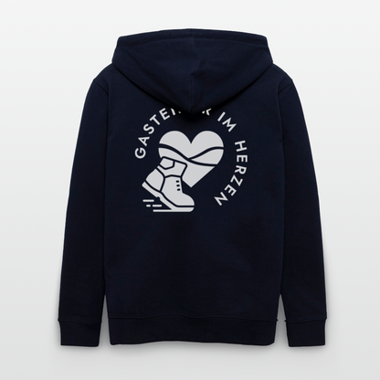 Gasteriner im Herzen Unisex Bio-Kapuzenjacke - Navy