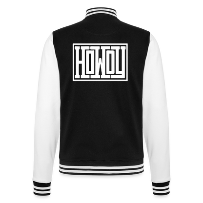 #theredlabel HOWDY College-Sweatjacke - Schwarz/Weiß