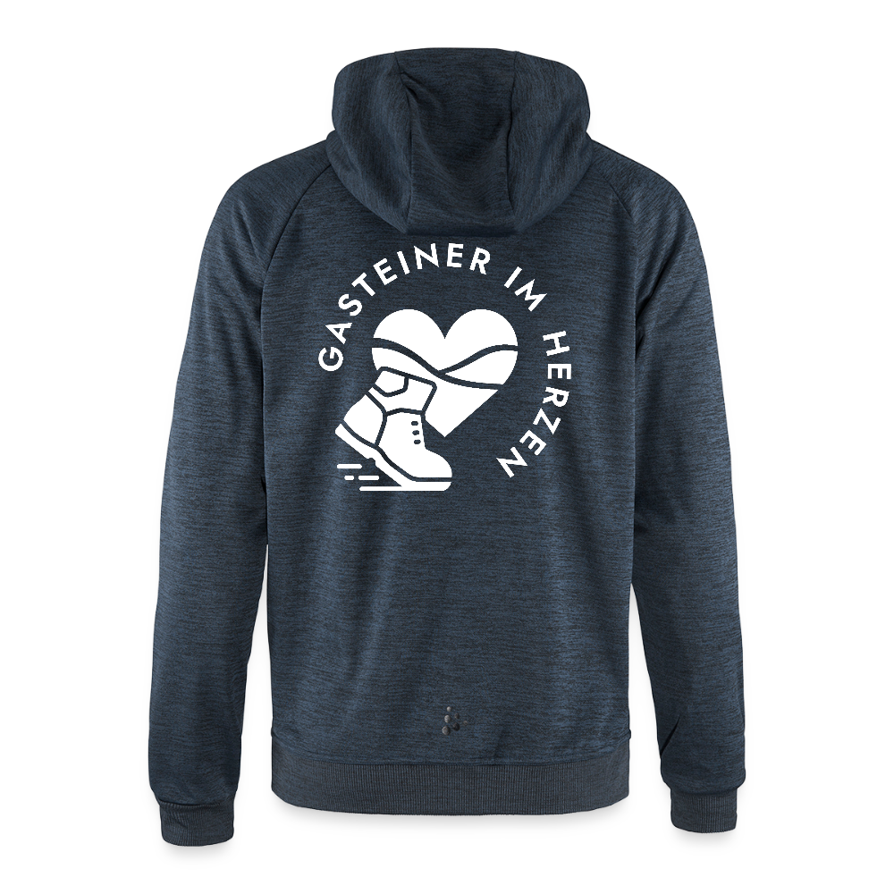 Gasteiner im Herzen Herren Kapuzenjacke - Navy meliert