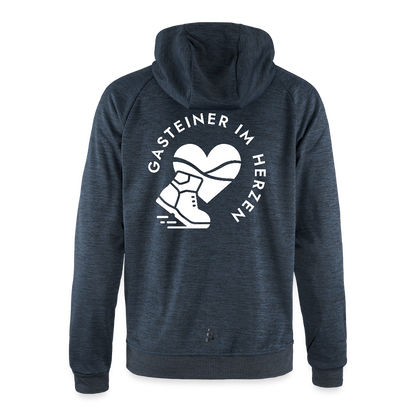 Gasteiner im Herzen Herren Kapuzenjacke - Navy meliert