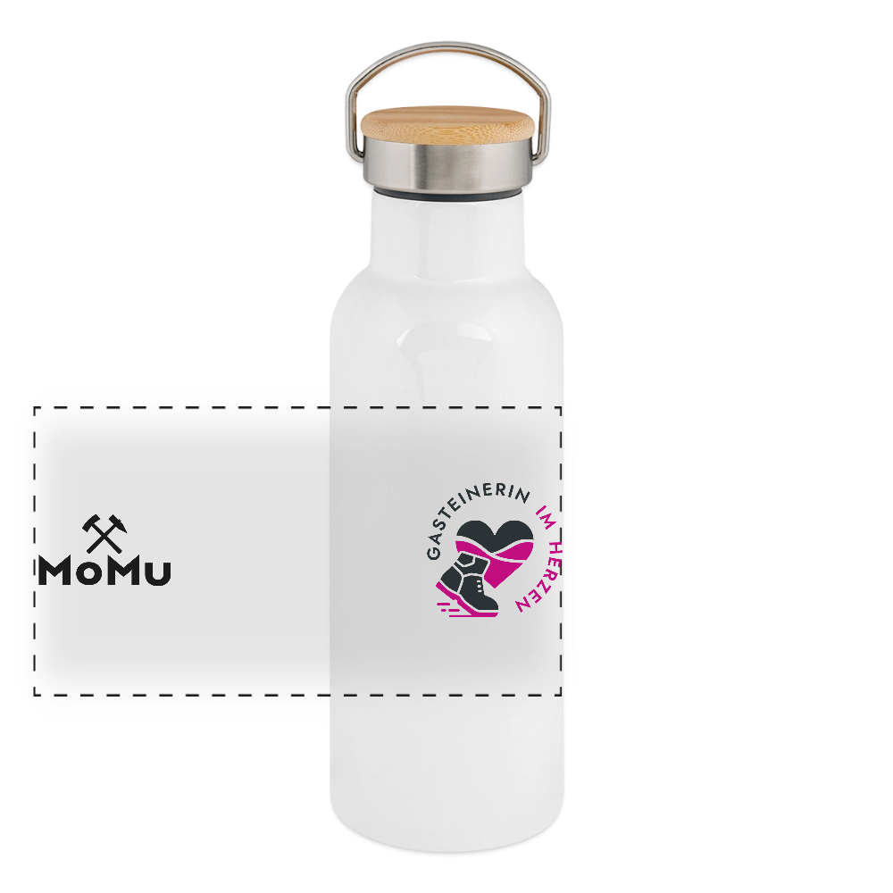 Gasteinerin im Herzen Thermosflasche MoMu - Weiß