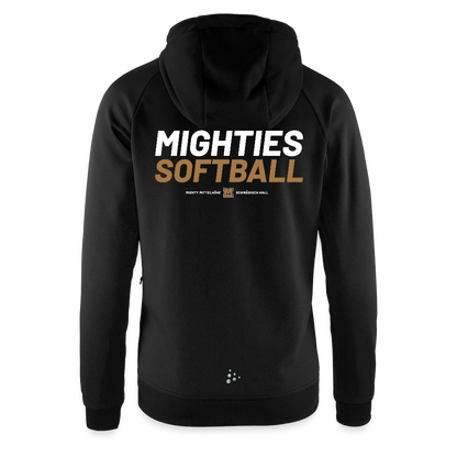 MIGHTY M Softball Varsity Edition Kapuzenjacke Damen - Schwarz