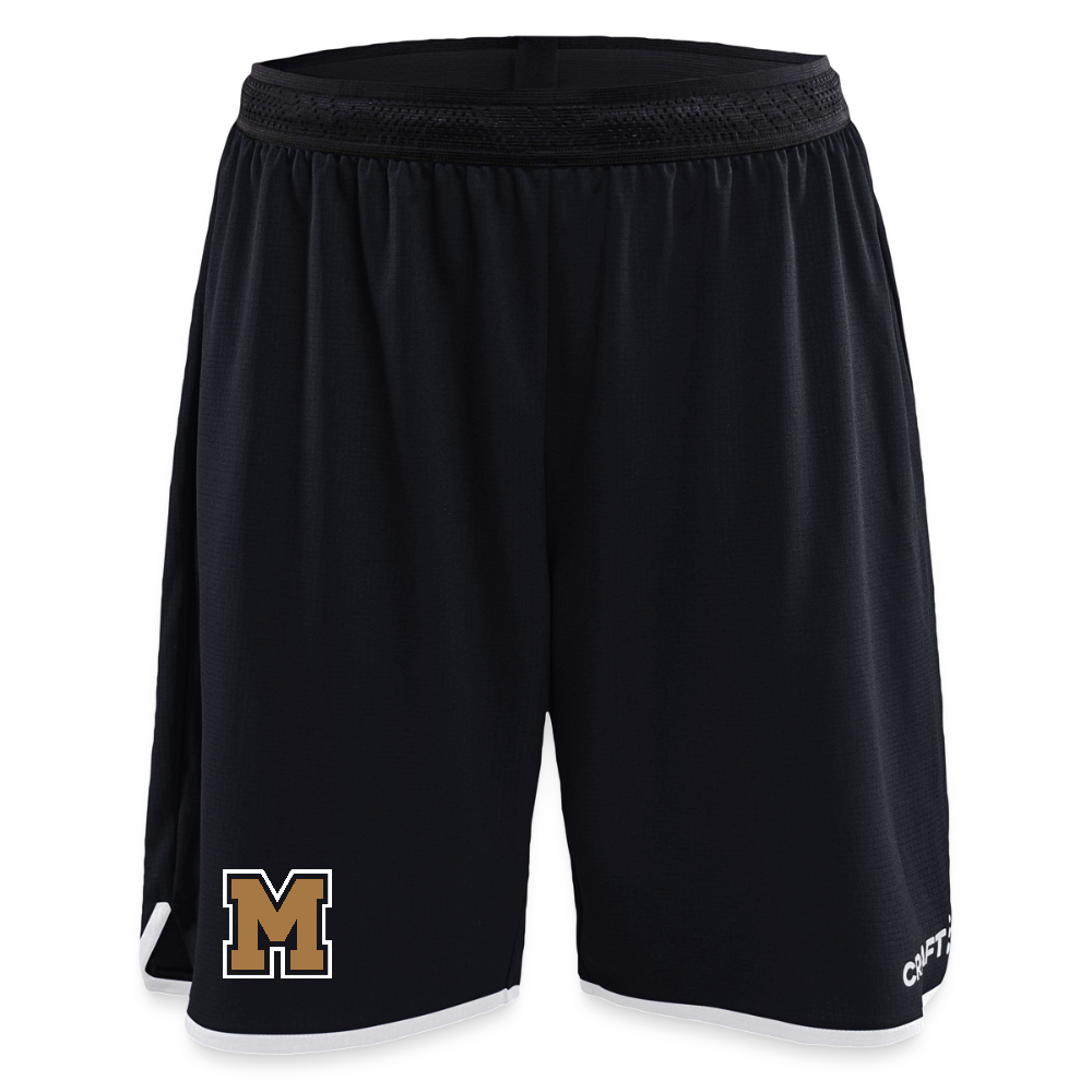 Shorts Damen Basketballschnitt - Schwarz