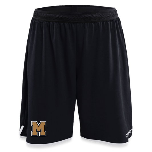 Shorts Damen Basketballschnitt - Schwarz