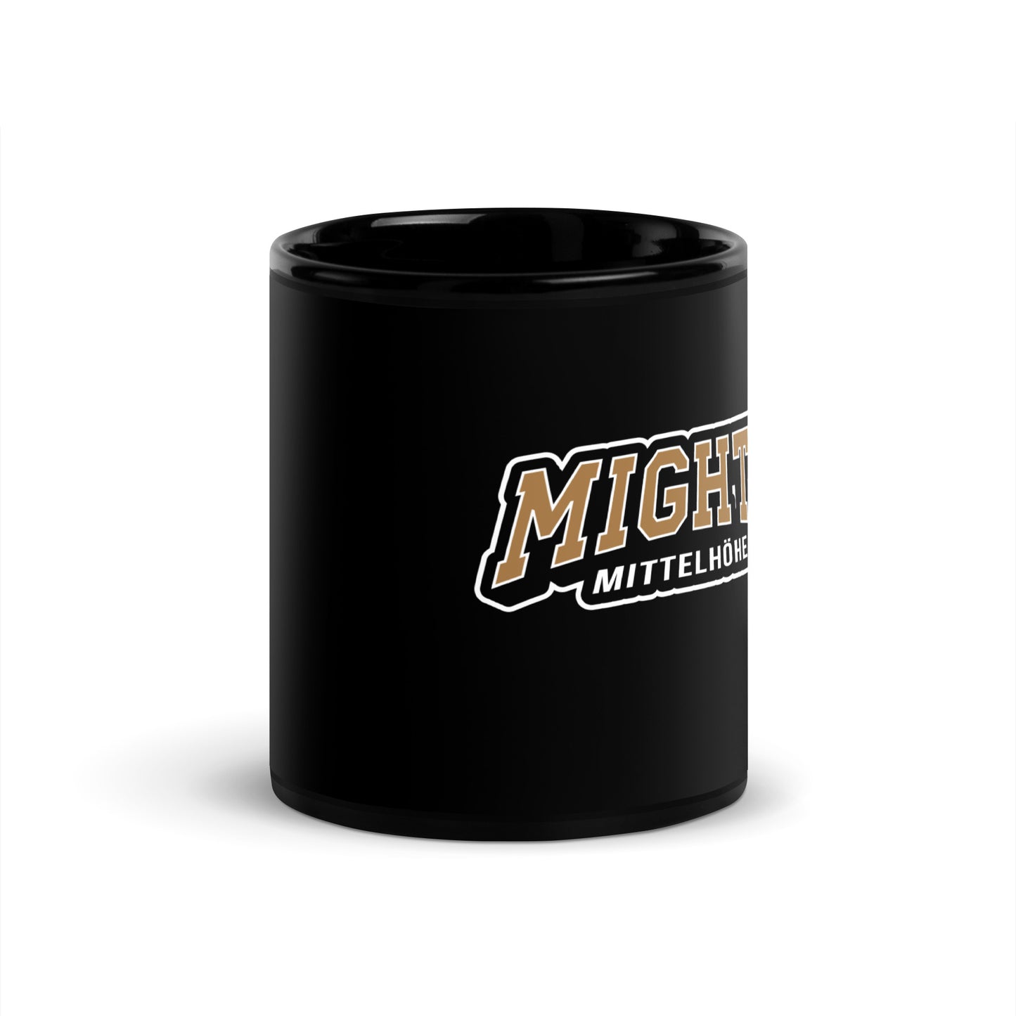 MIGHTY M Softball schwarze Tasse LOGO