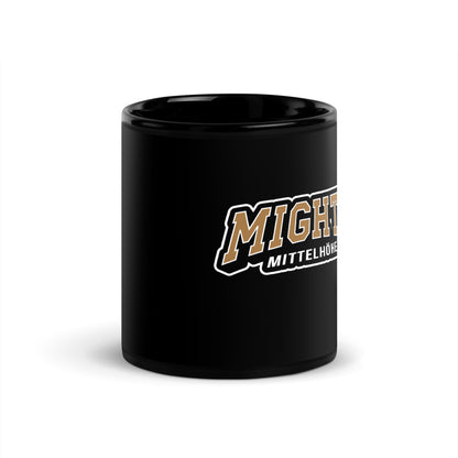 MIGHTY M Softball schwarze Tasse LOGO