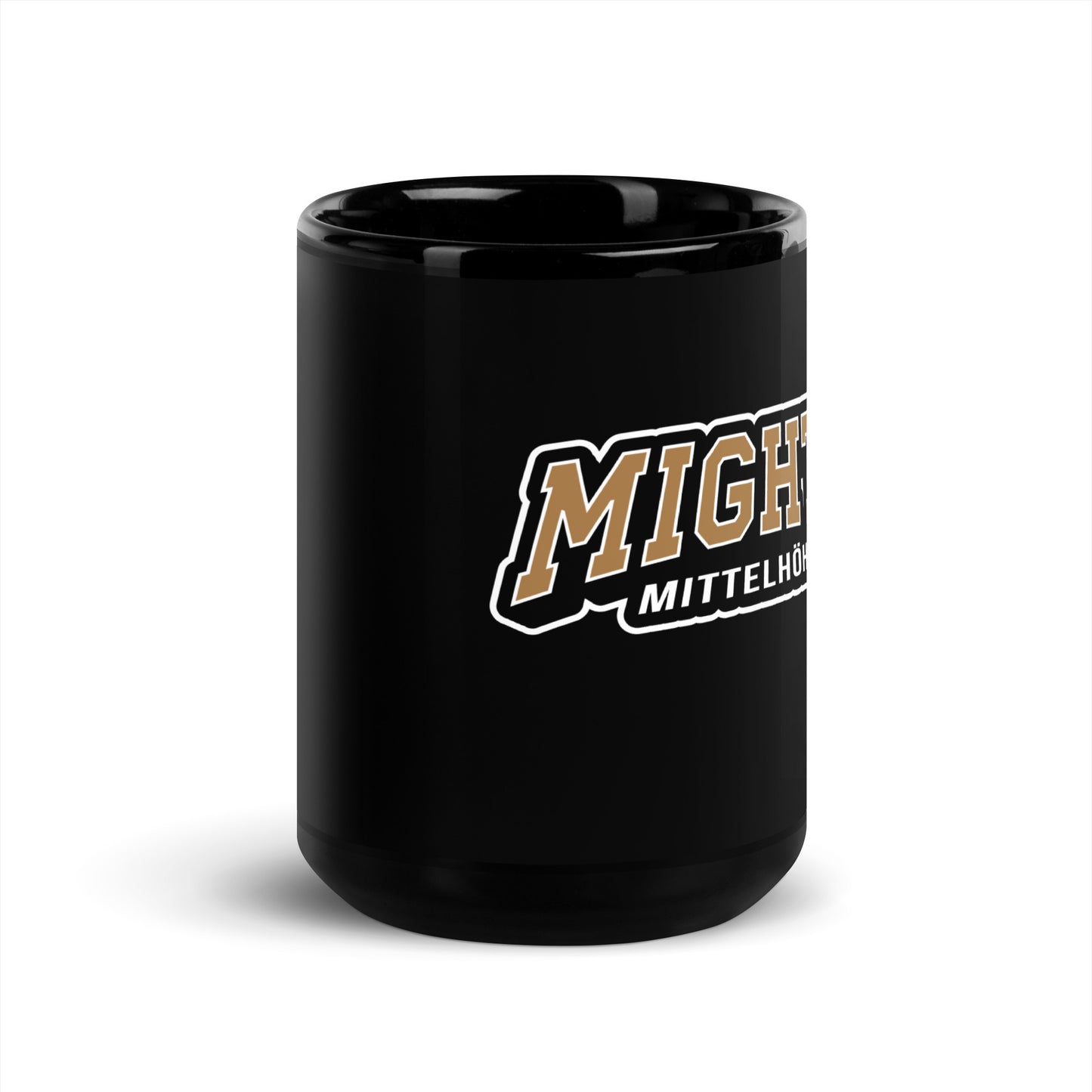 MIGHTY M Softball schwarze Tasse LOGO