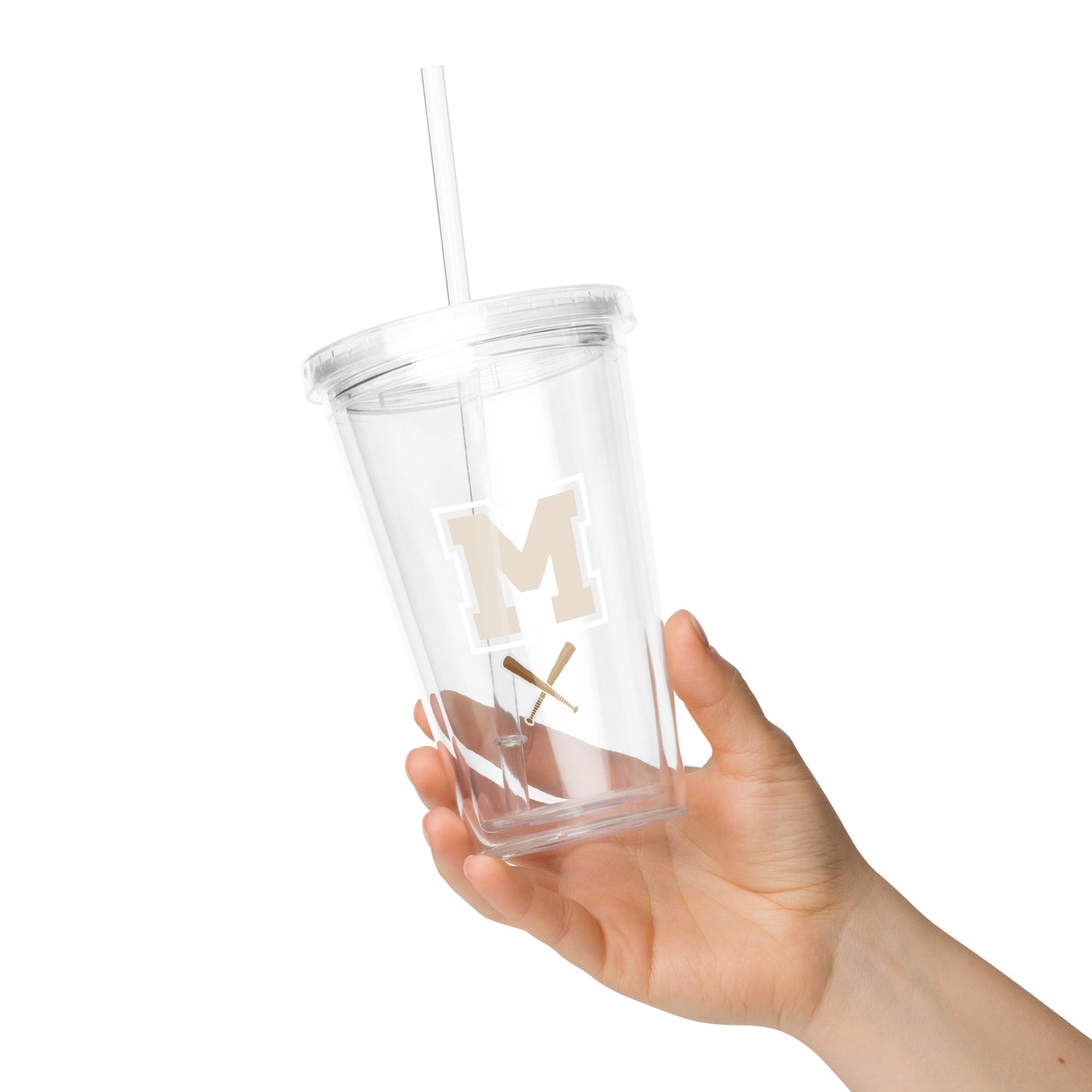 MIGHTY M Softball Becher mit Strohhalm BIG M