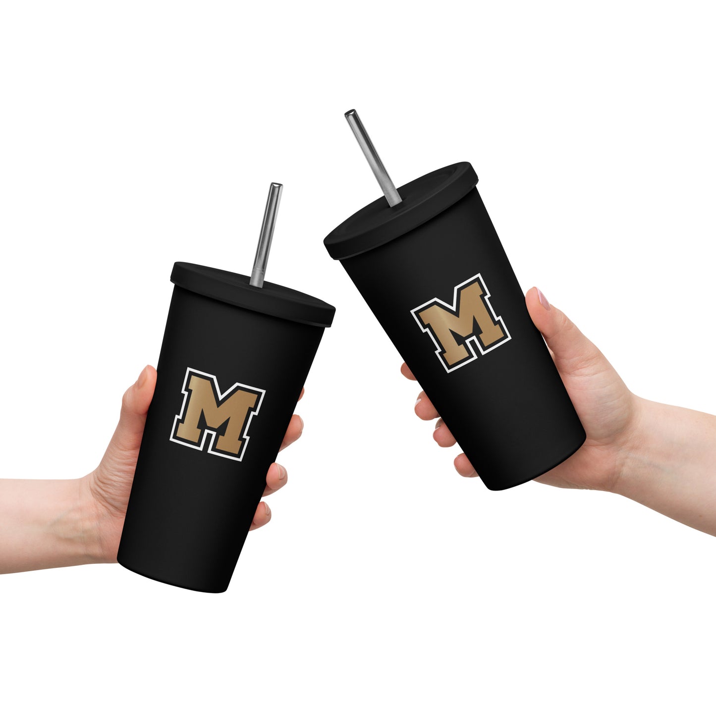 MIGHTY M Softball Thermobecher mit Strohhalm BIG M