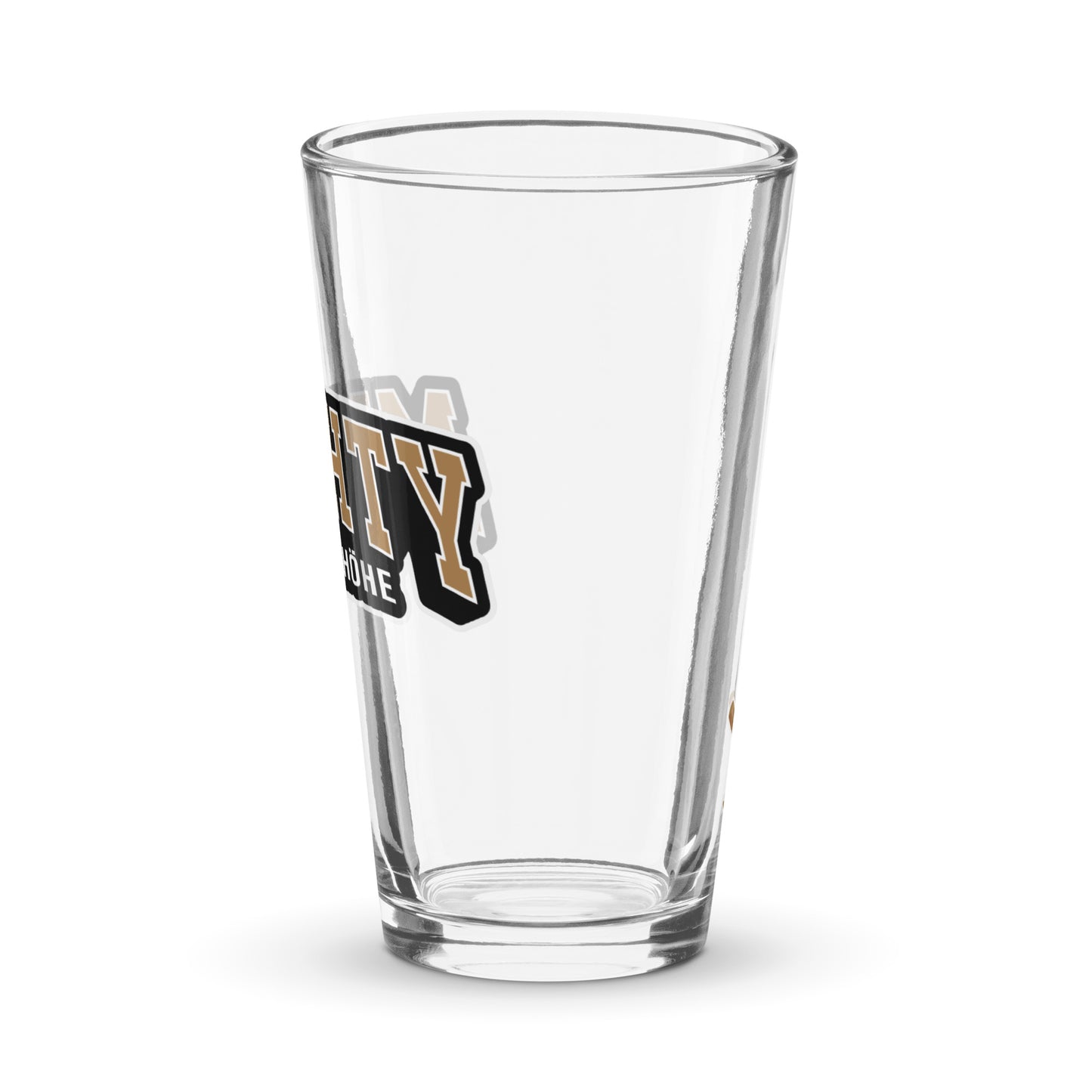 MIGHTY M Softball Pint-Glas LOGO