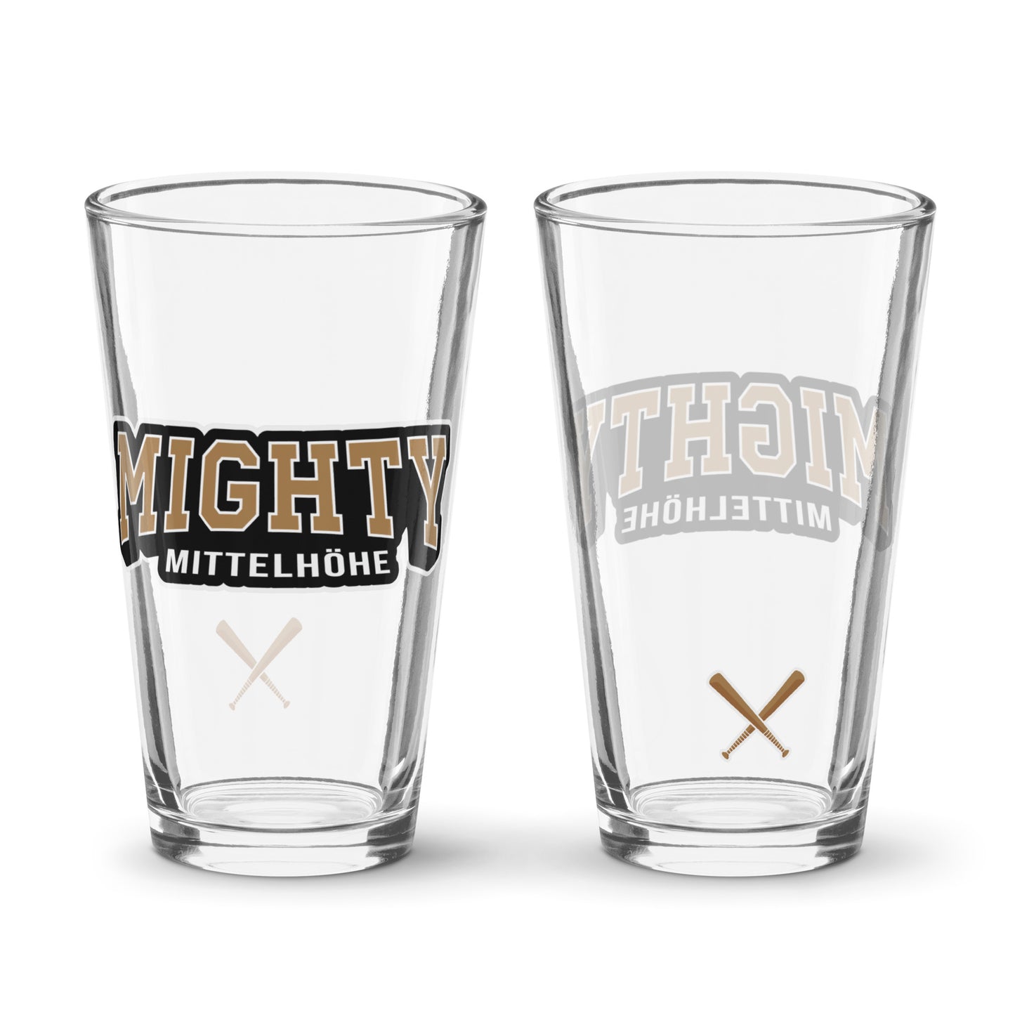 MIGHTY M Softball Pint-Glas LOGO
