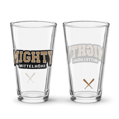 MIGHTY M Softball Pint-Glas LOGO