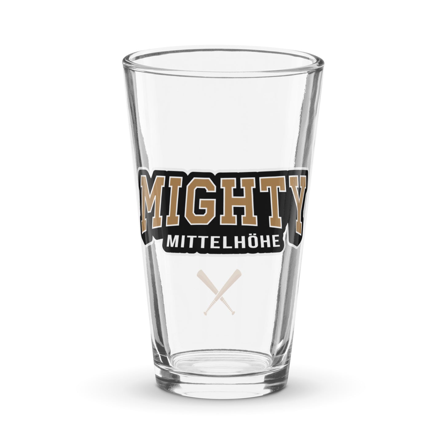 MIGHTY M Softball Pint-Glas LOGO