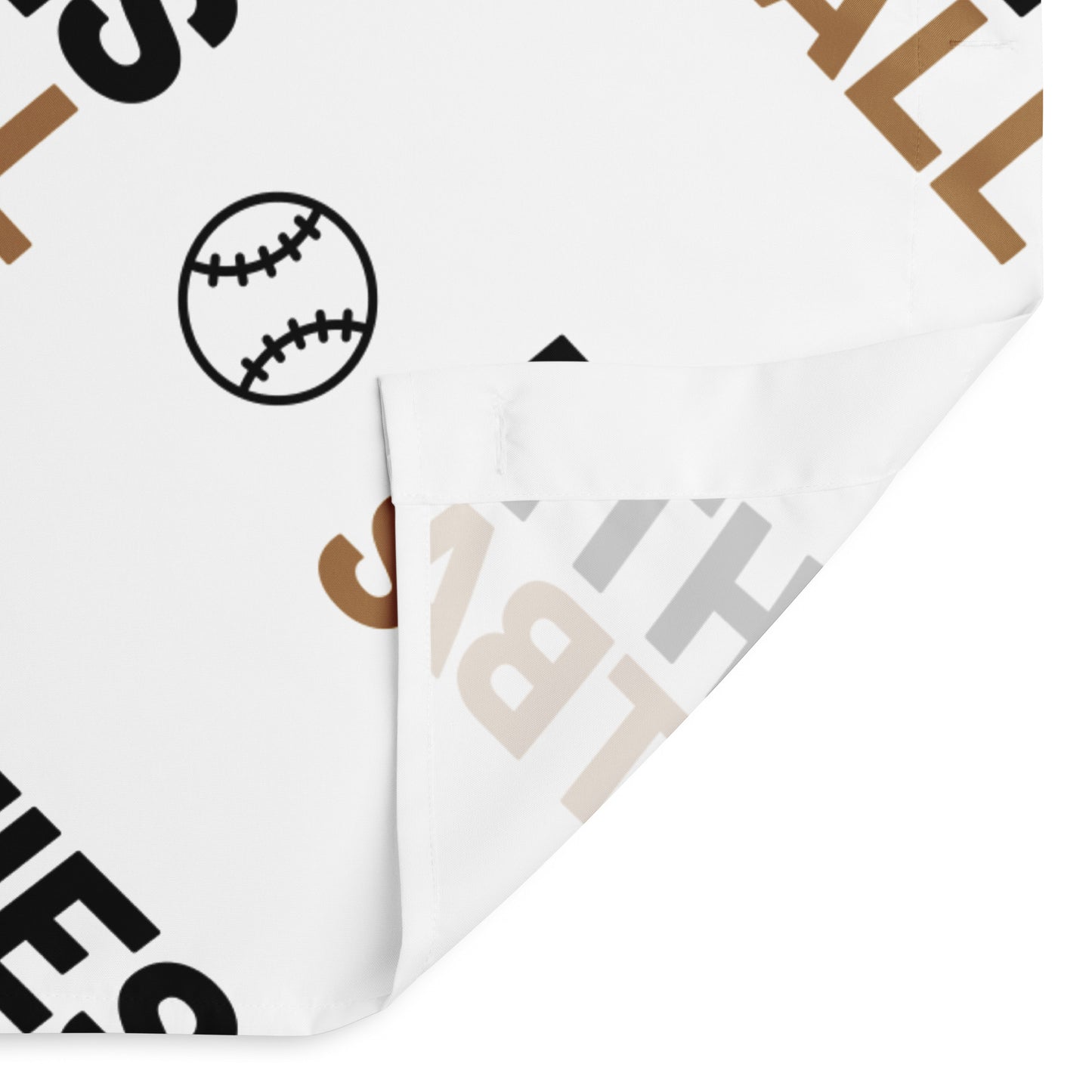 MIGHTY M Softball Varsity Edition Duschvorhang