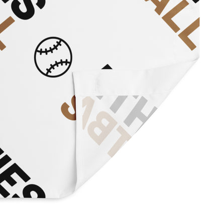 MIGHTY M Softball Varsity Edition Duschvorhang