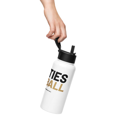 MIGHTY M Softball Varsity Edition Edelstahl Trinkflasche mit Strohhalm