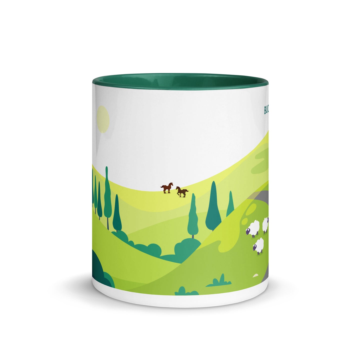 #theredlabel BUCHHORN Tasse mit farbiger Innenseite