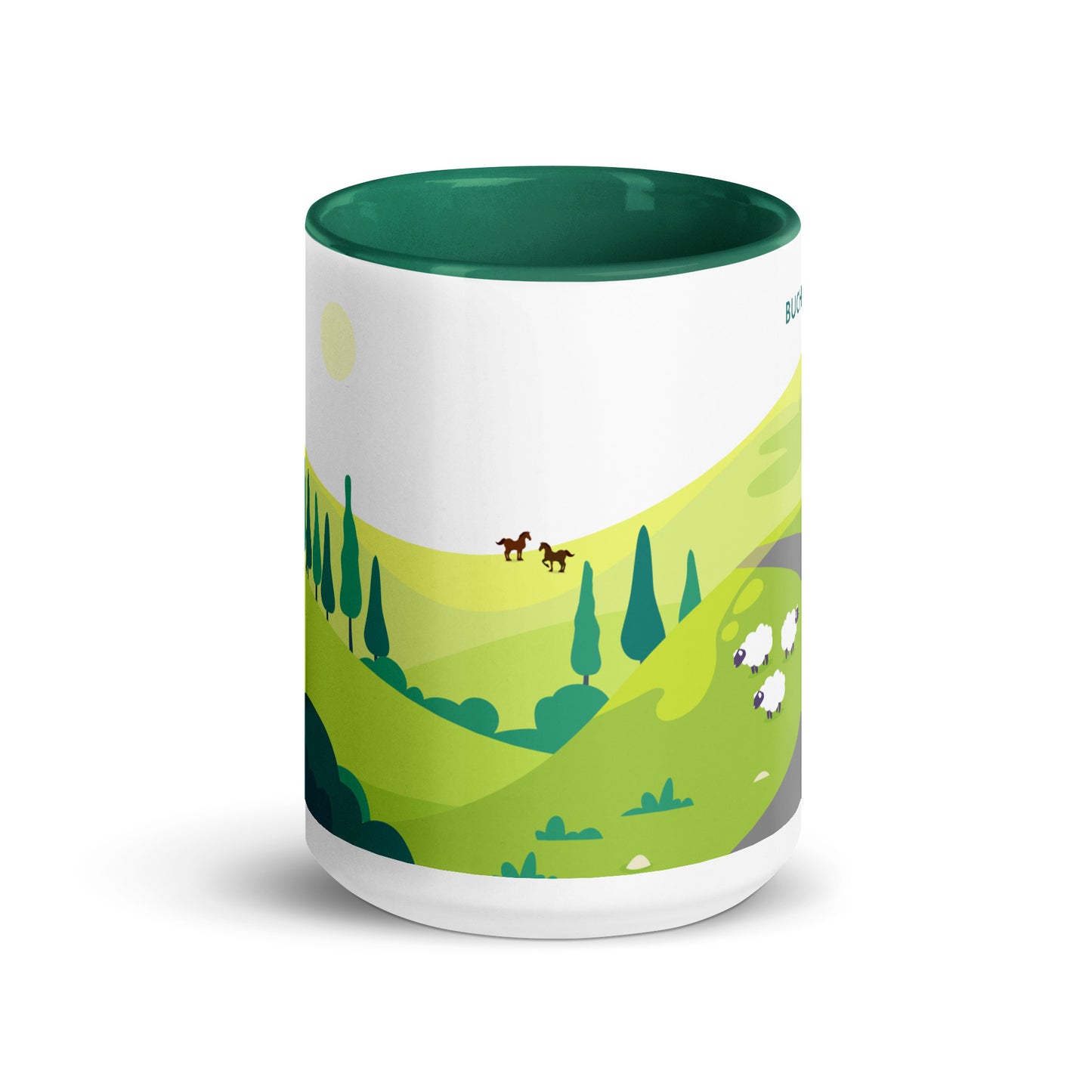 #theredlabel BUCHHORN Tasse mit farbiger Innenseite