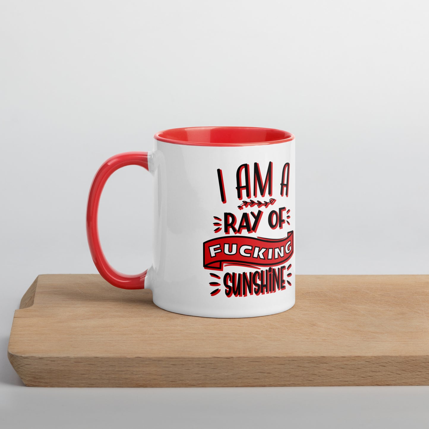 #theredlabel Ray of Sunshine Tasse mit farbiger Innenseite