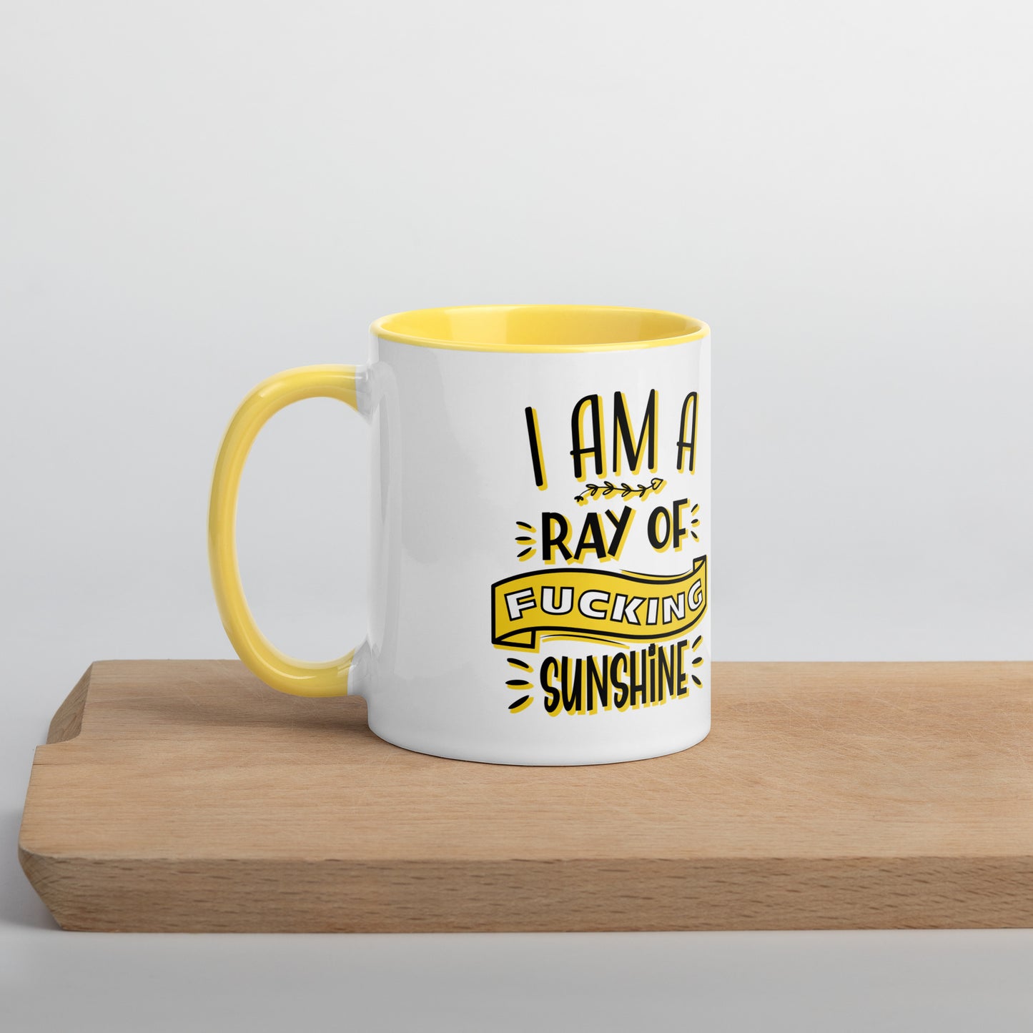 #theredlabel Ray of Sunshine Tasse mit farbiger Innenseite