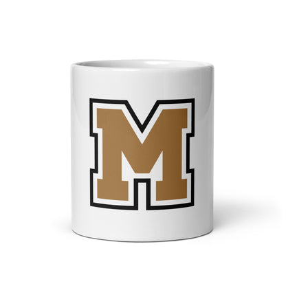 MIGHTY M Softball weiße Tasse BIG M